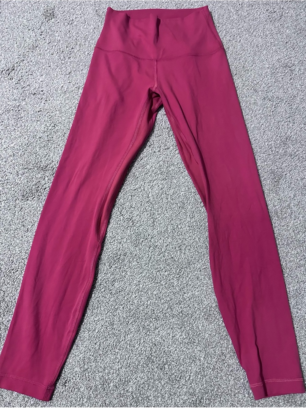 Lululemon High-Waist Athletic Leggings in Berry Pink